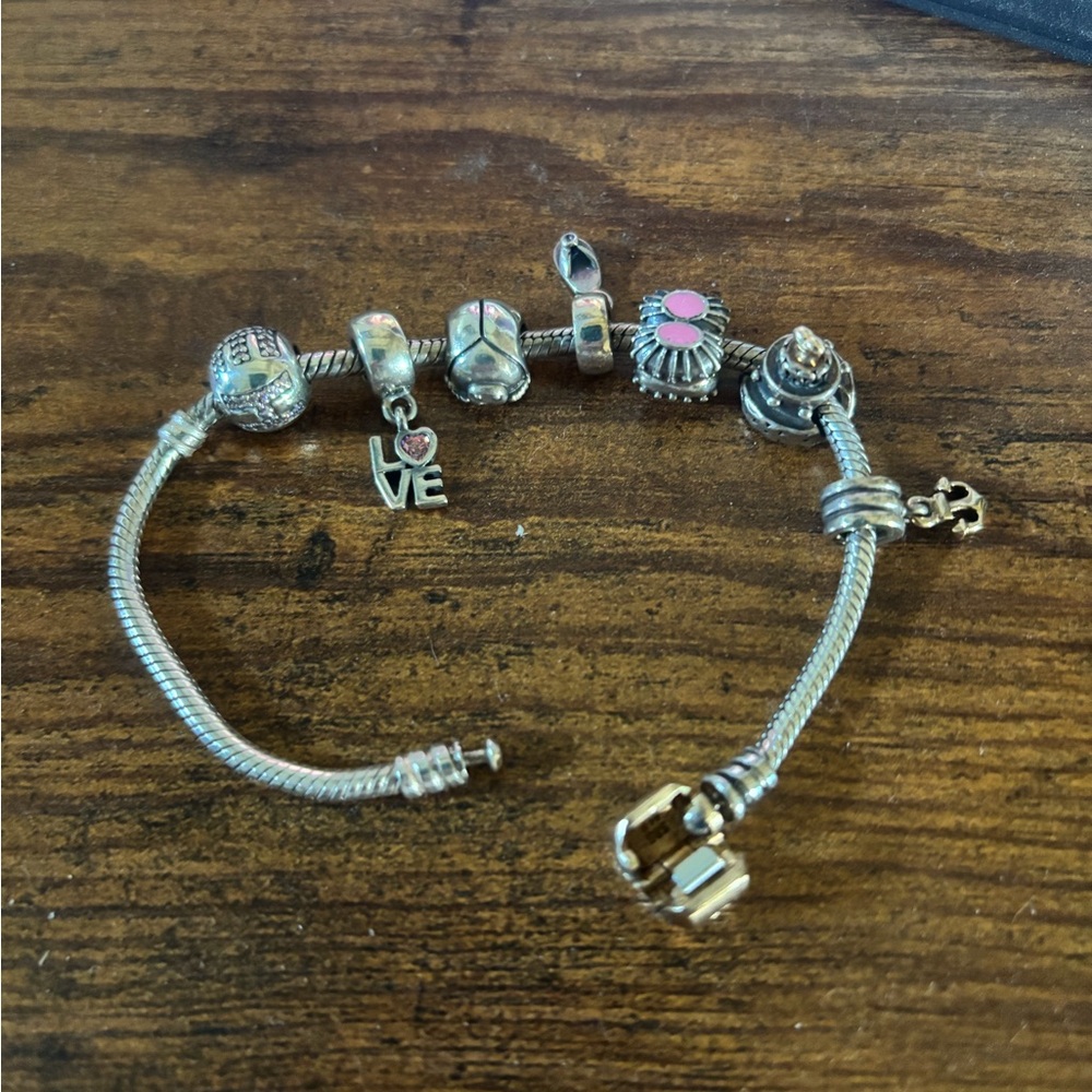 Pandora charms- bracelet SOLD